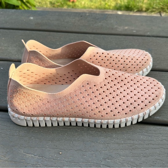 ILSE Jacobsen pink slip on leather platform sneakers 9 40 - Picture 2 of 6